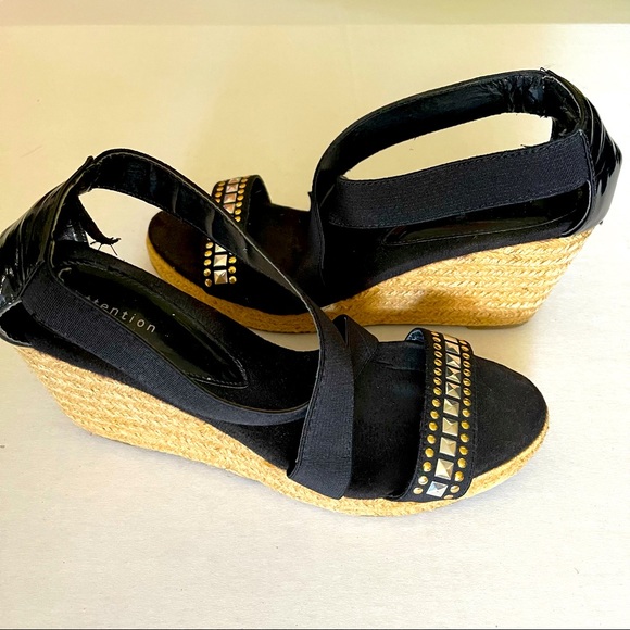 Black women wedge shoes - Picture 2 of 4
